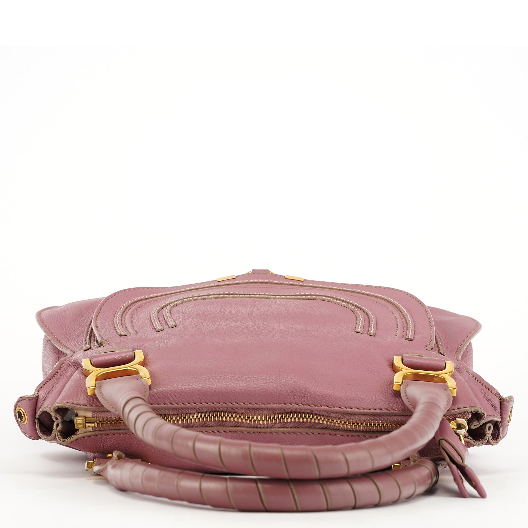 Chloé Marcie 2-Way Bag aus Leder in Rosa