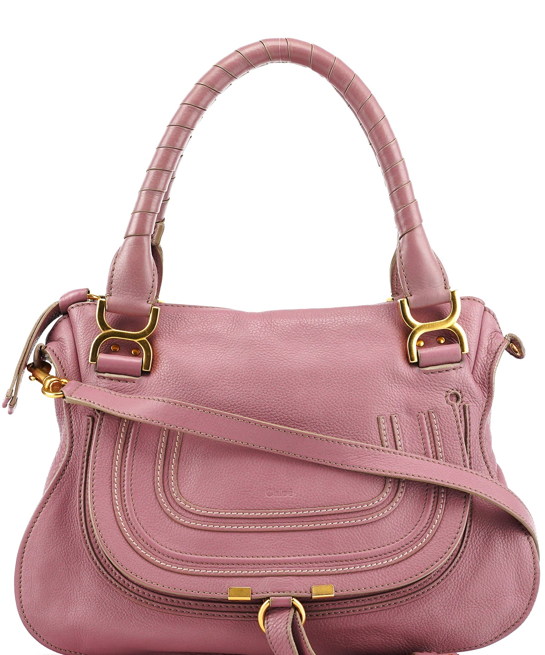 Chloe Pink Leather Marcie 2-Way Bag
