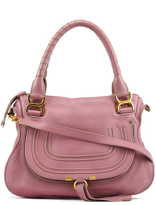Chloe Pink Leather Marcie 2-Way Bag