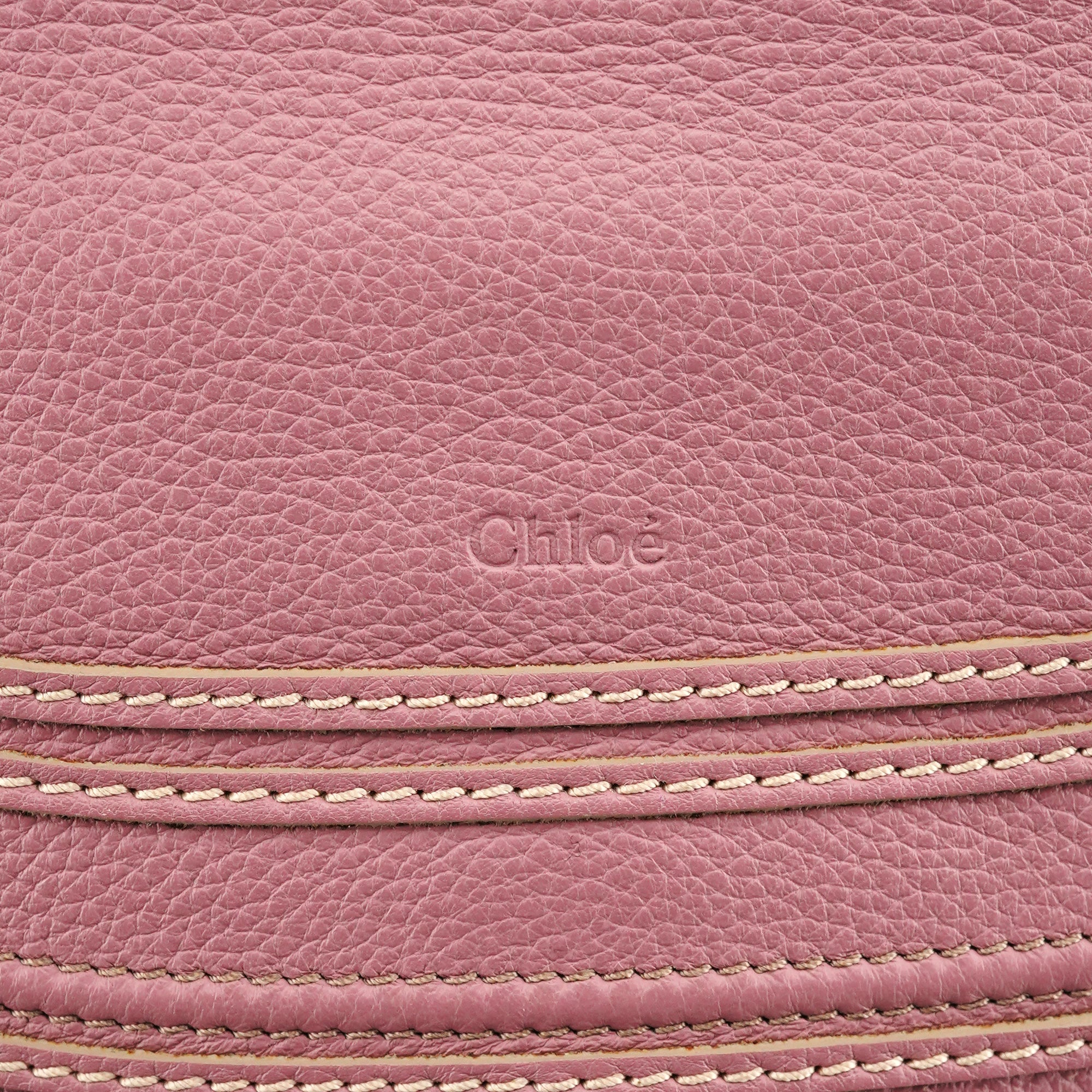 Chloe Pink Leather Marcie 2-Way Shoulder Bag