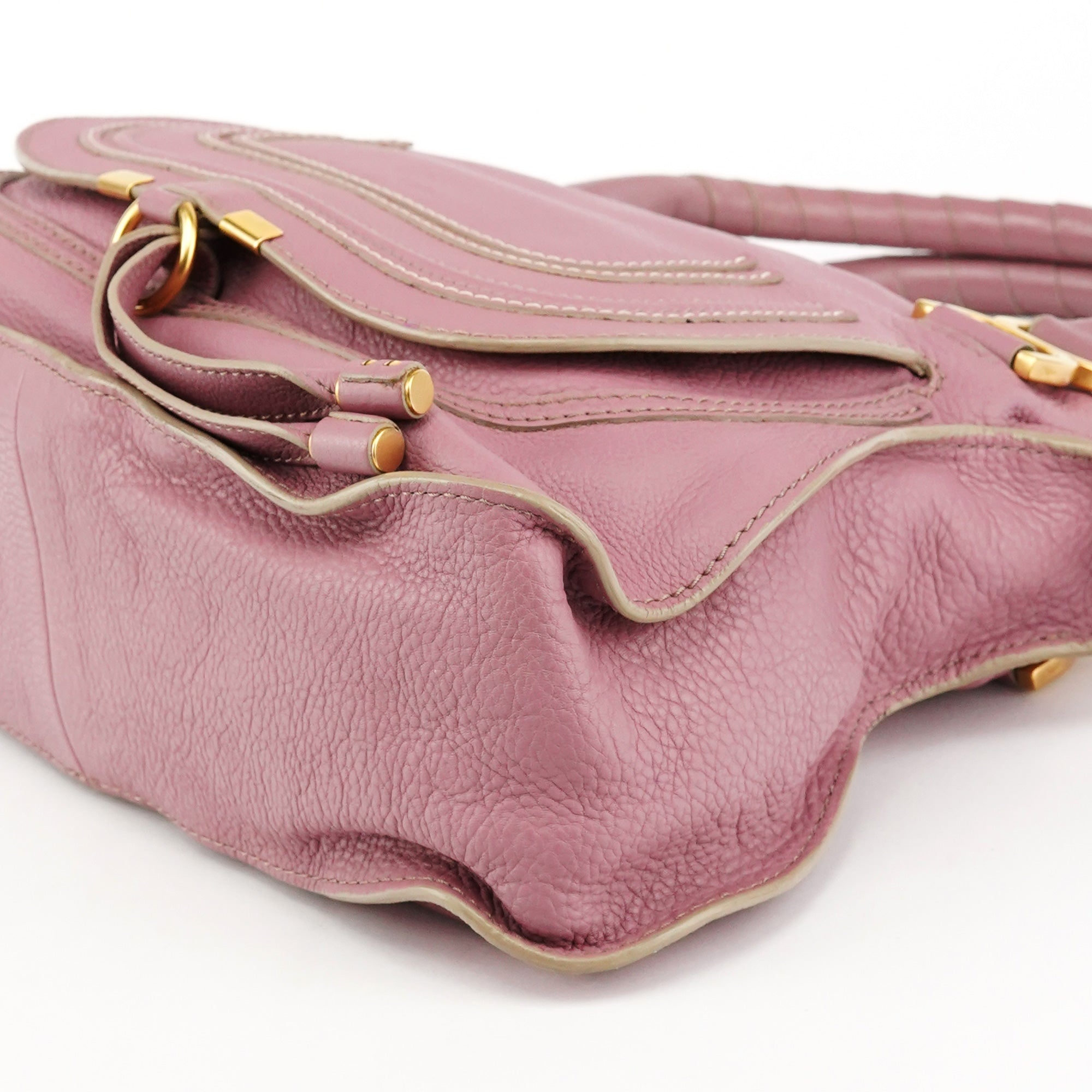 Chloe Pink Leather Marcie 2-Way Shoulder Bag