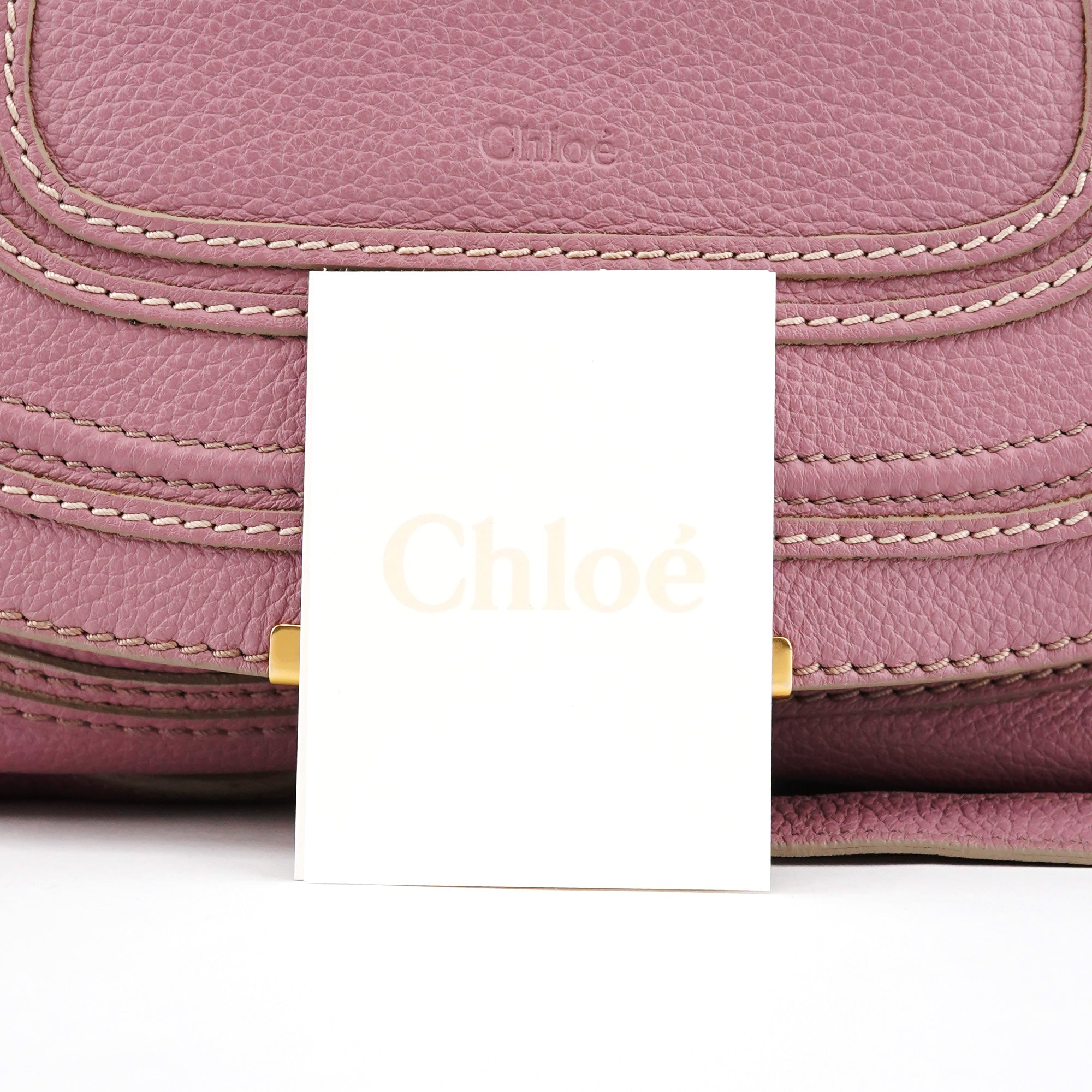 Chloe Pink Leather Marcie 2-Way Shoulder Bag