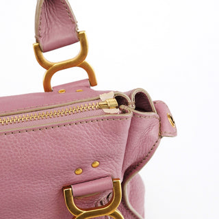 Chloe Pink Leather Marcie 2-Way Shoulder Bag
