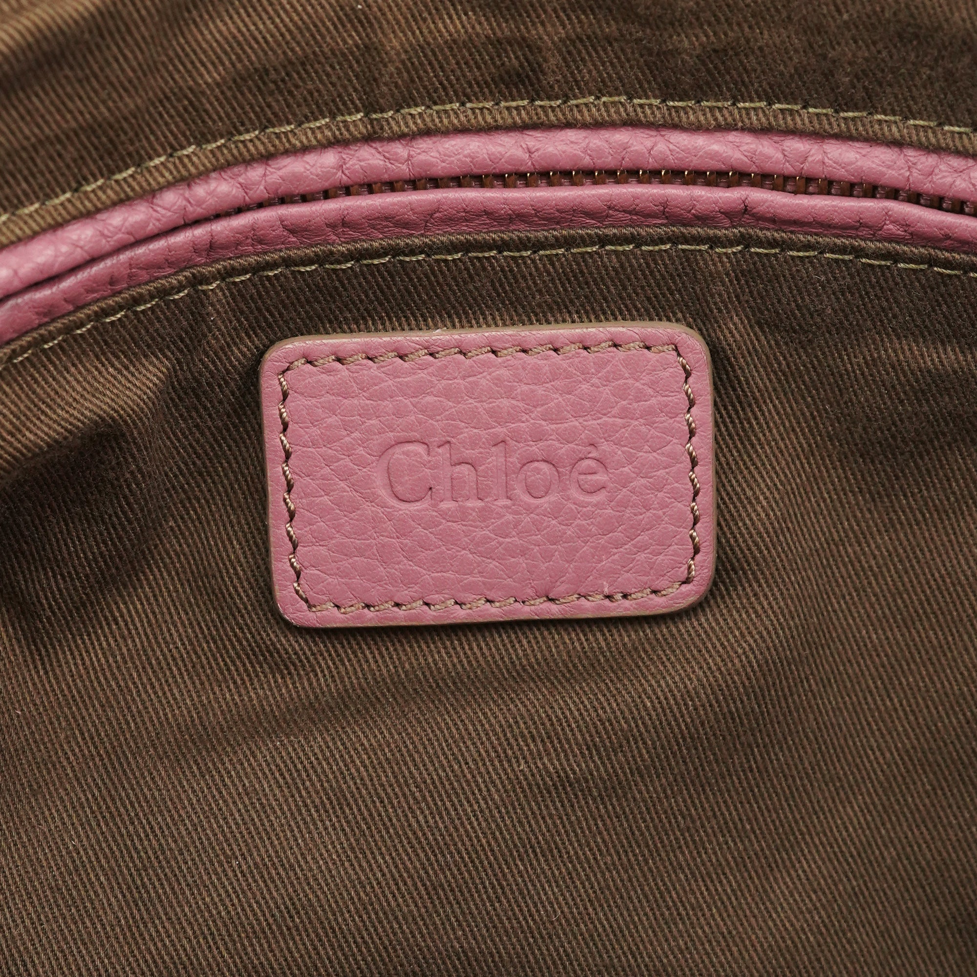 Chloe Pink Leather Marcie 2-Way Shoulder Bag
