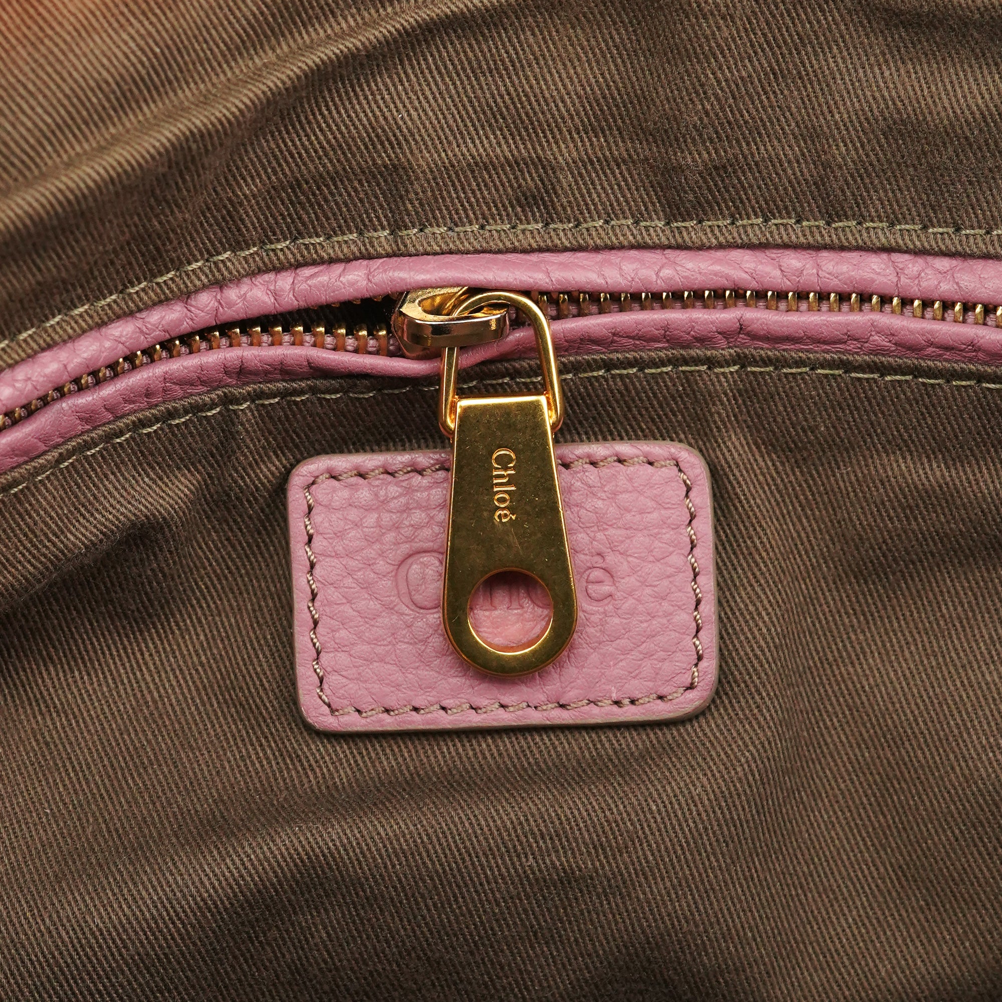 Chloe Pink Leather Marcie 2-Way Shoulder Bag
