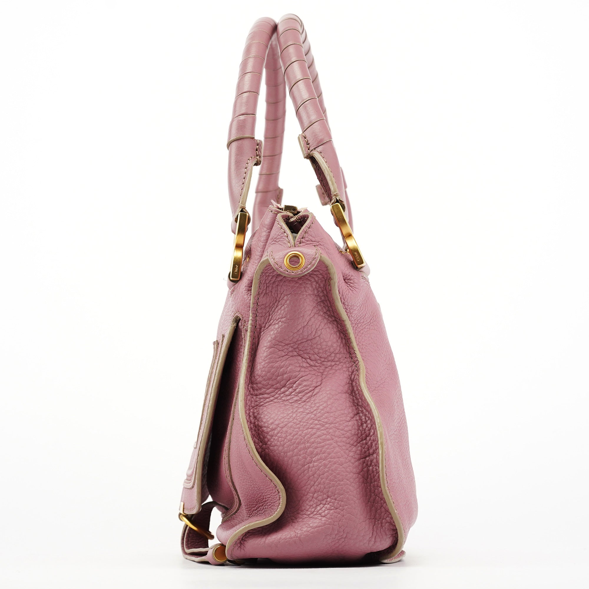 Chloe Pink Leather Marcie 2-Way Shoulder Bag