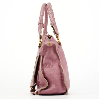 Chloe Pink Leather Marcie 2-Way Shoulder Bag