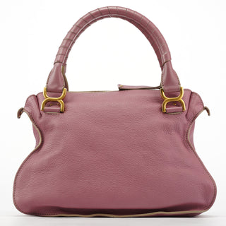 Chloe Pink Leather Marcie 2-Way Shoulder Bag
