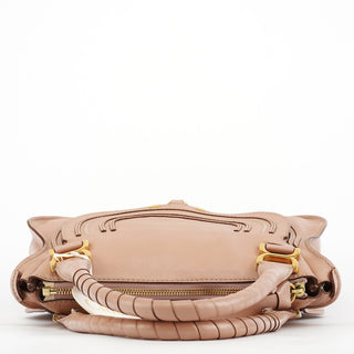 Chloe Pink Leather Marcie Shoulder Bag