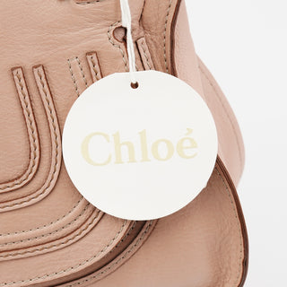 Chloe Pink Leather Marcie Shoulder Bag