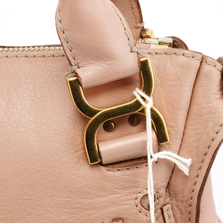 Chloe Pink Leather Marcie Shoulder Bag