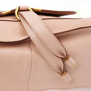 Chloe Pink Leather Marcie Shoulder Bag