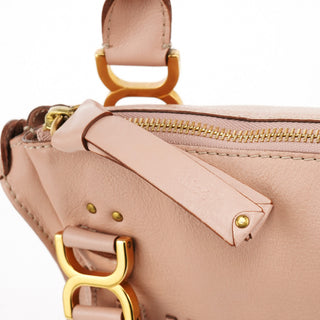 Chloe Pink Leather Marcie Shoulder Bag
