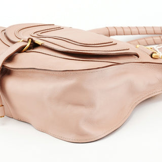 Chloe Pink Leather Marcie Shoulder Bag