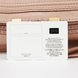 Chloe Pink Leather Marcie Shoulder Bag