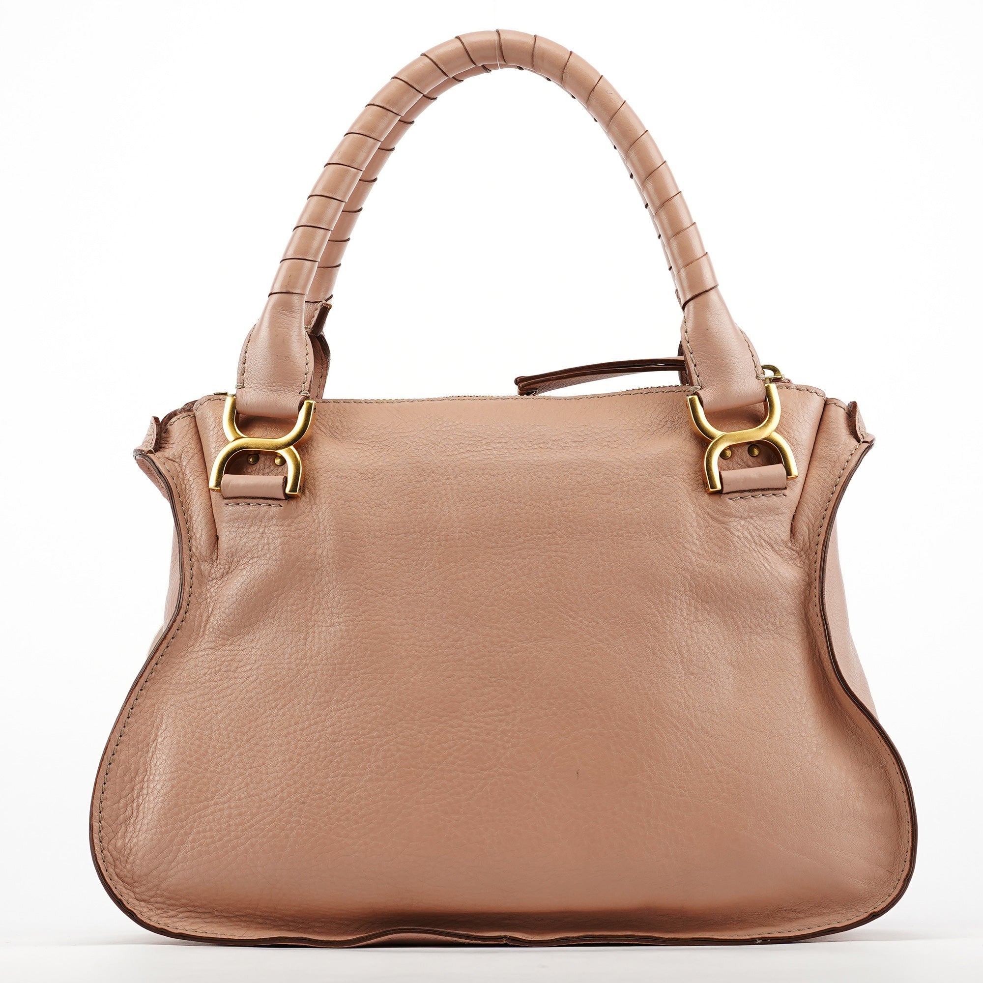 Chloé Sac porté épaule Marcie en cuir rose poudré