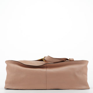 Chloe Pink Leather Marcie Shoulder Bag