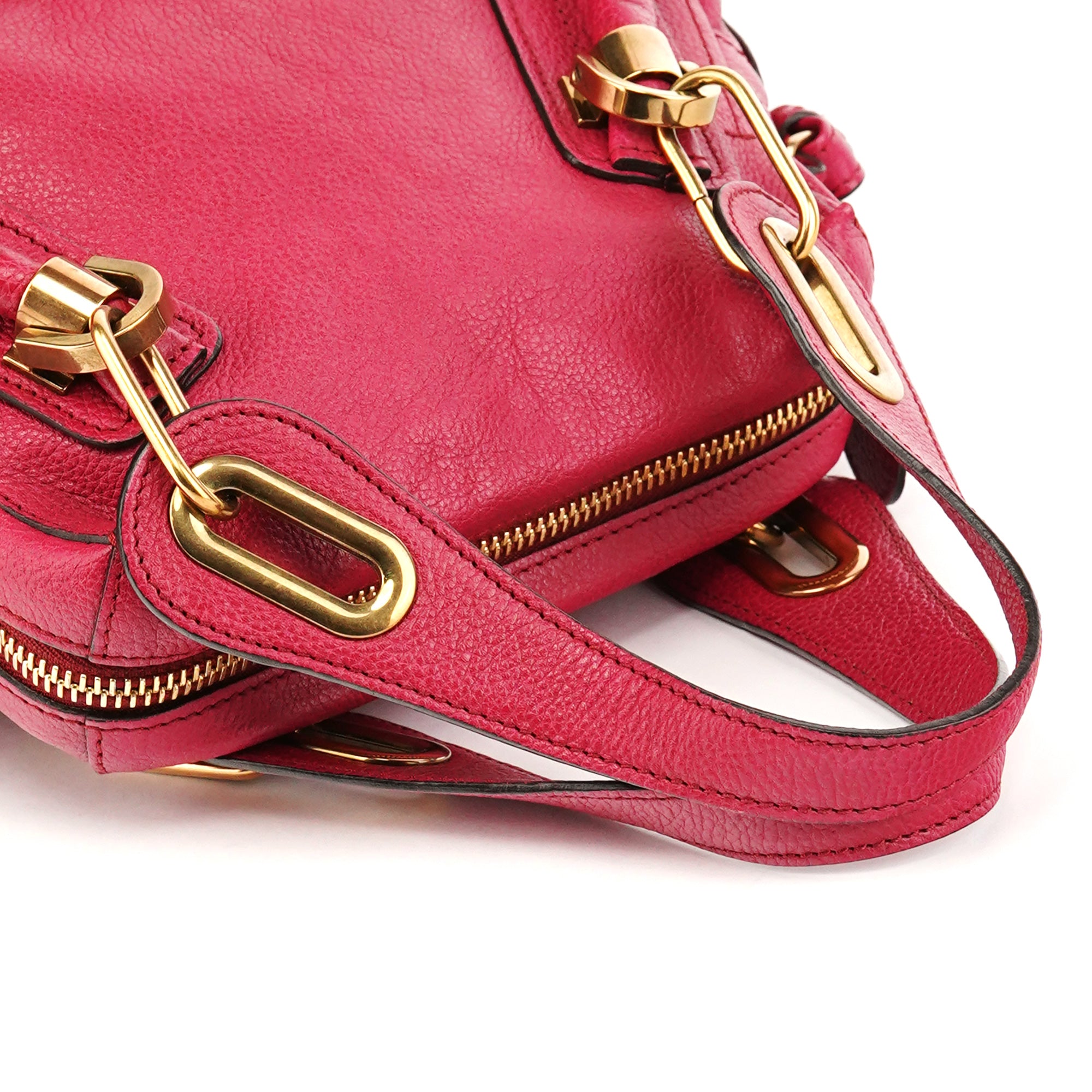 Chloé Pink Leather Paraty 2-Way Bag