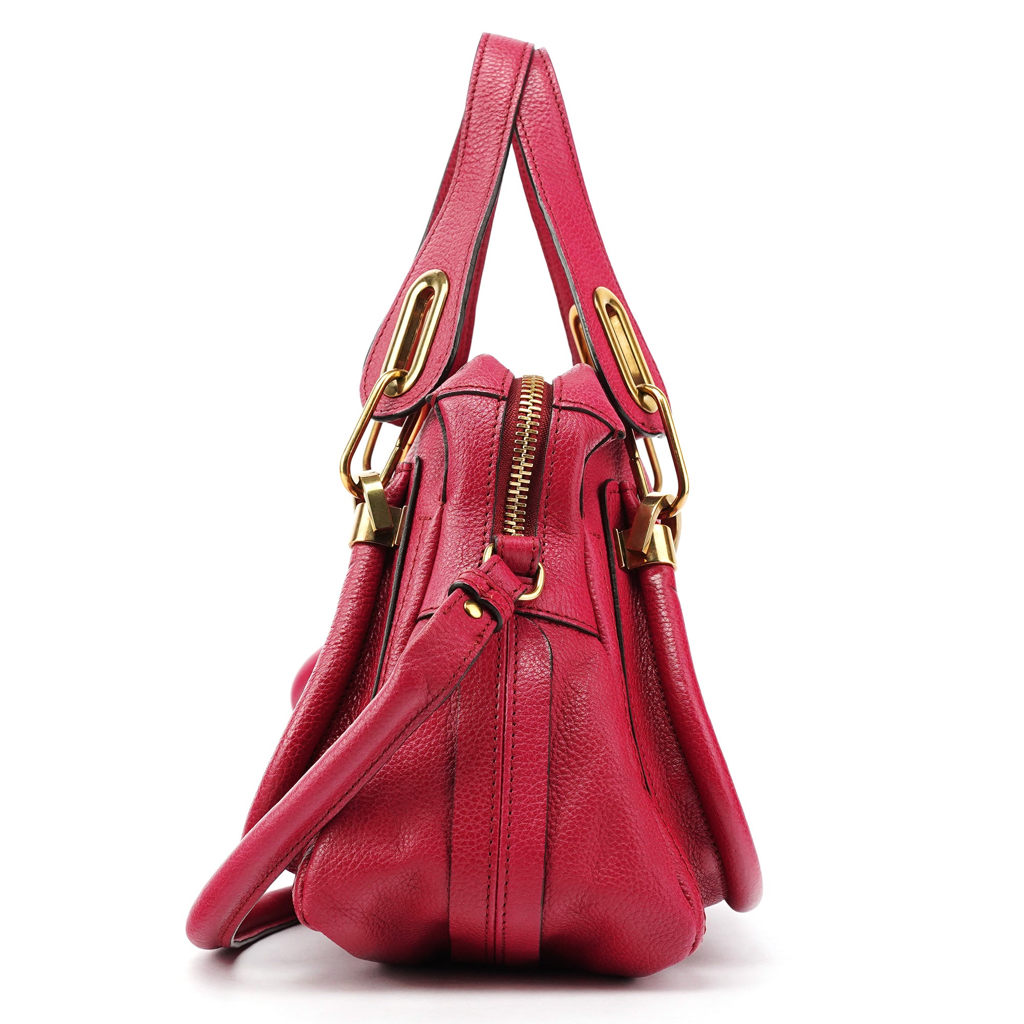 Chloé Pink Leather Paraty 2-Way Bag