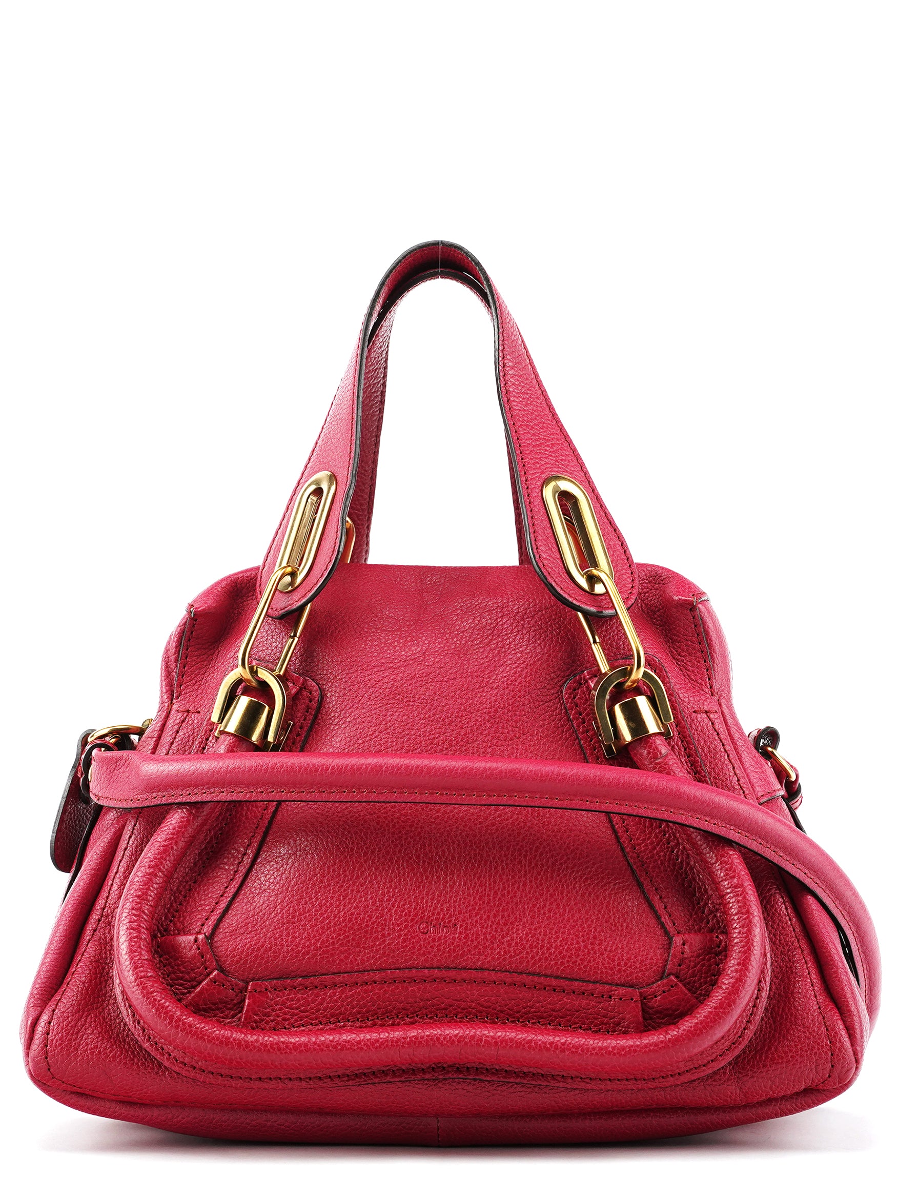 Chloé Pink Leather Paraty 2-Way Bag