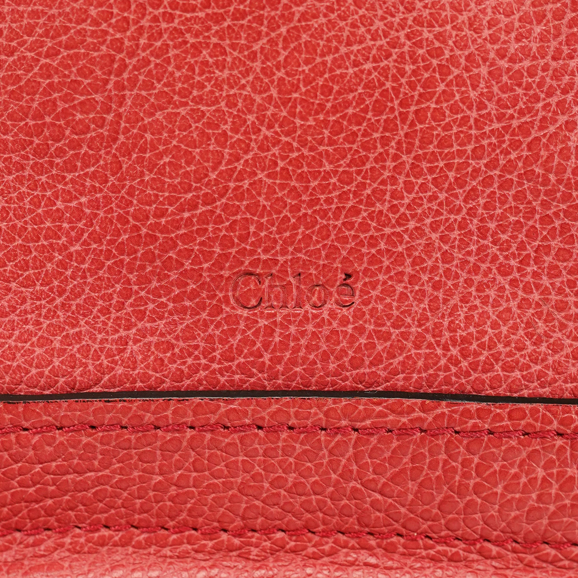 Chloé Sac deux portés Paraty en cuir rose