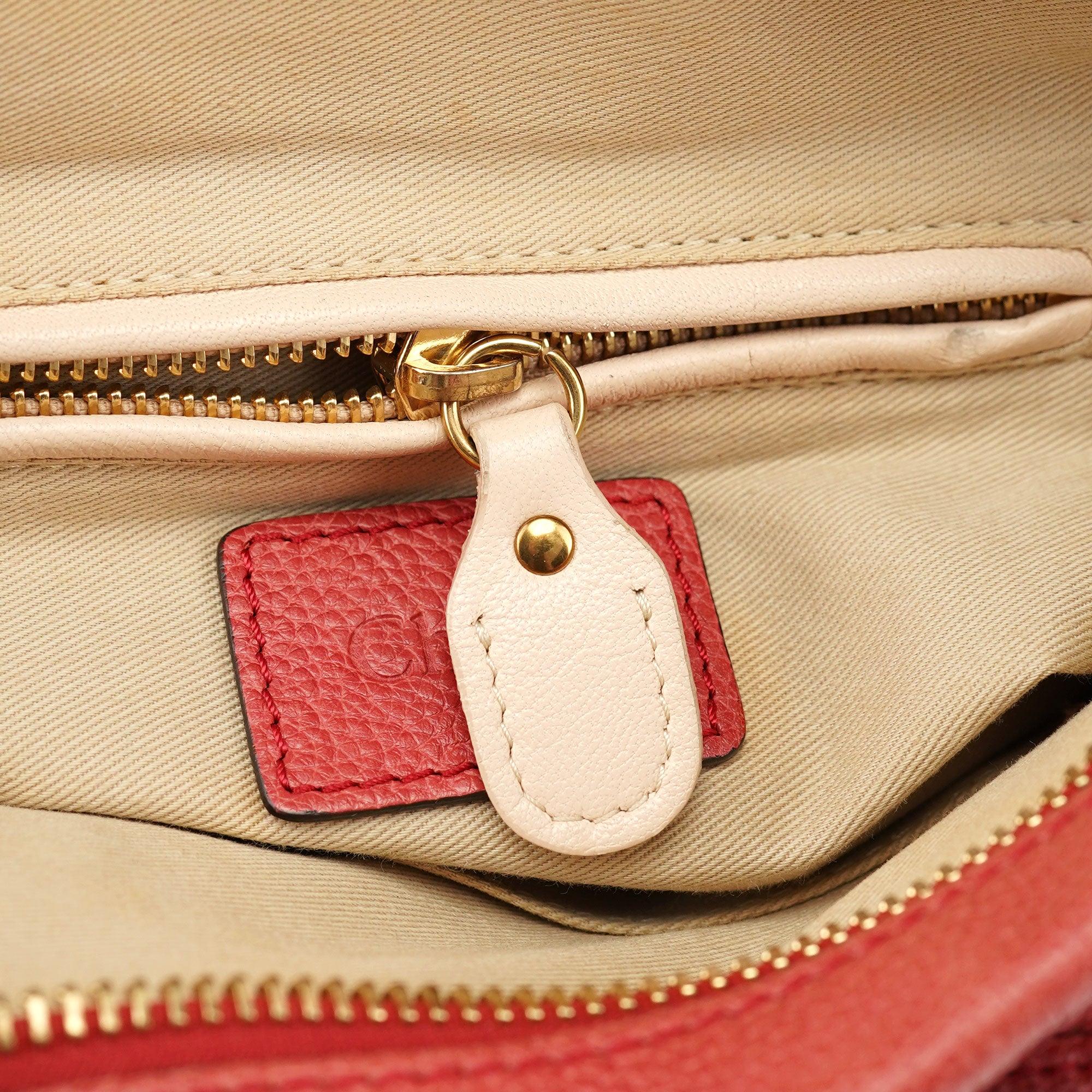 Chloé Sac deux portés Paraty en cuir rose