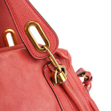 Chloé Sac deux portés Paraty en cuir rose