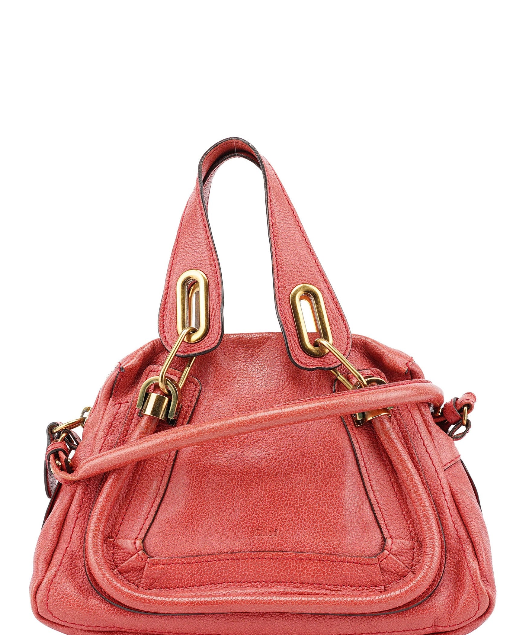 Chloé Pink Leather Paraty 2-Way Shoulder Bag