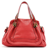 Chloe Pink Leather Paraty 2-Way Shoulder Bag