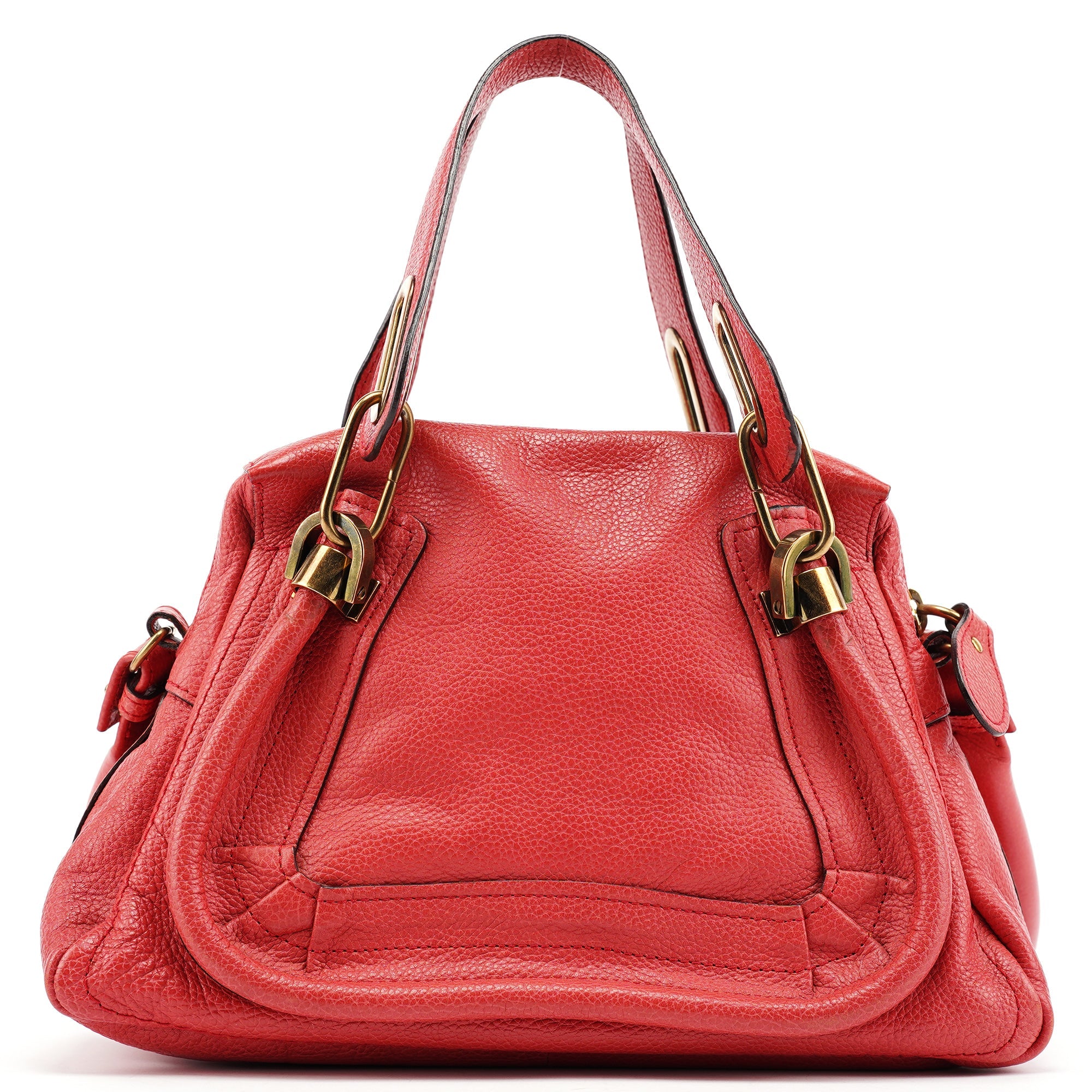 Chloe Pink Leather Paraty 2-Way Shoulder Bag