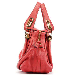 Chloe Pink Leather Paraty 2-Way Shoulder Bag