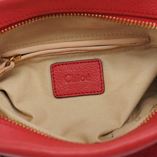 Chloe Pink Leather Paraty 2-Way Shoulder Bag