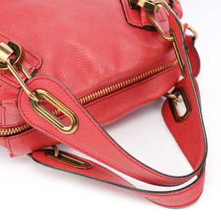 Chloe Pink Leather Paraty 2-Way Shoulder Bag