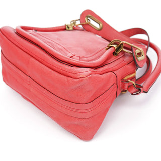 Chloe Pink Leather Paraty 2-Way Shoulder Bag