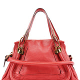 Chloe Pink Leather Paraty 2-Way Shoulder Bag