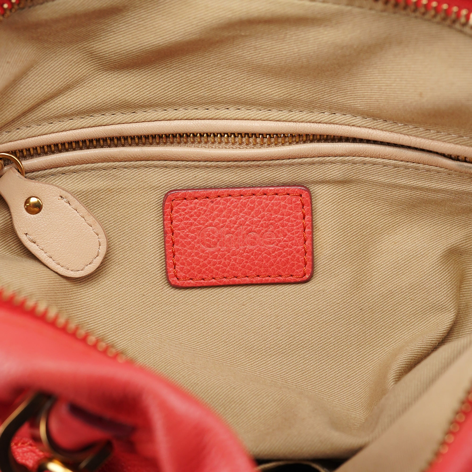 Chloe Pink Leather Paraty 2-Way Shoulder Bag