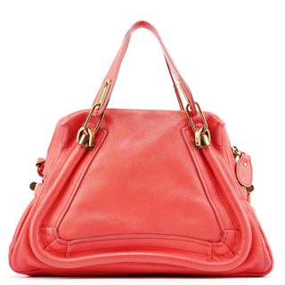 Chloe Pink Leather Paraty 2-Way Shoulder Bag