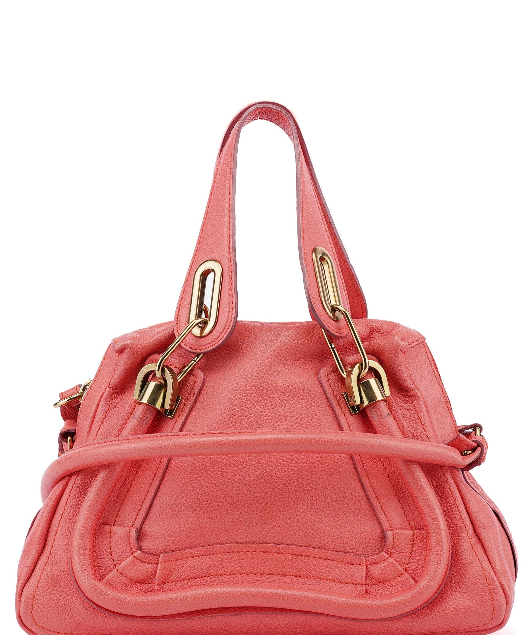 Chloé Pink Leather Paraty 2-Way Shoulder Bag