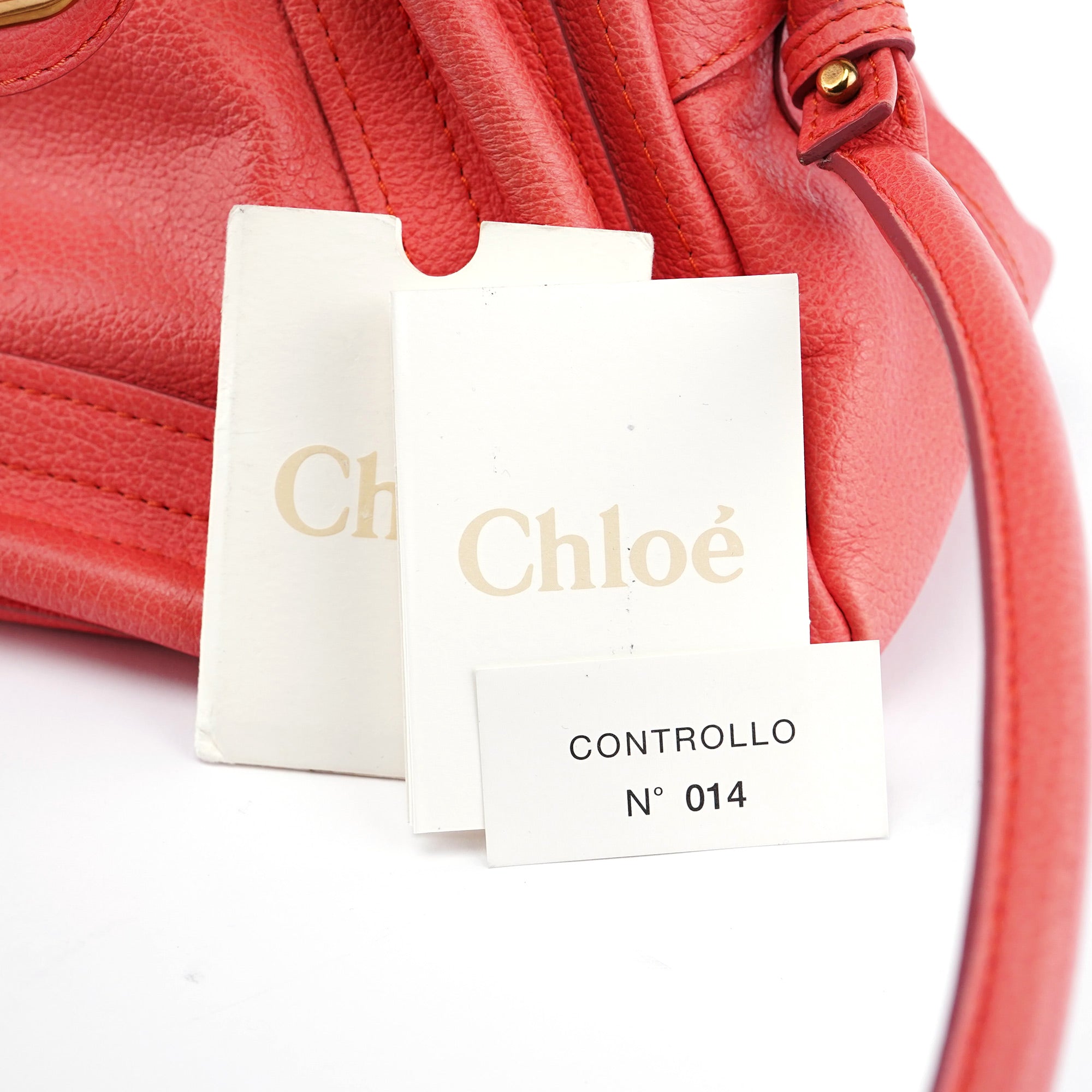 Chloé Pink Leather Paraty 2-Way Shoulder Bag