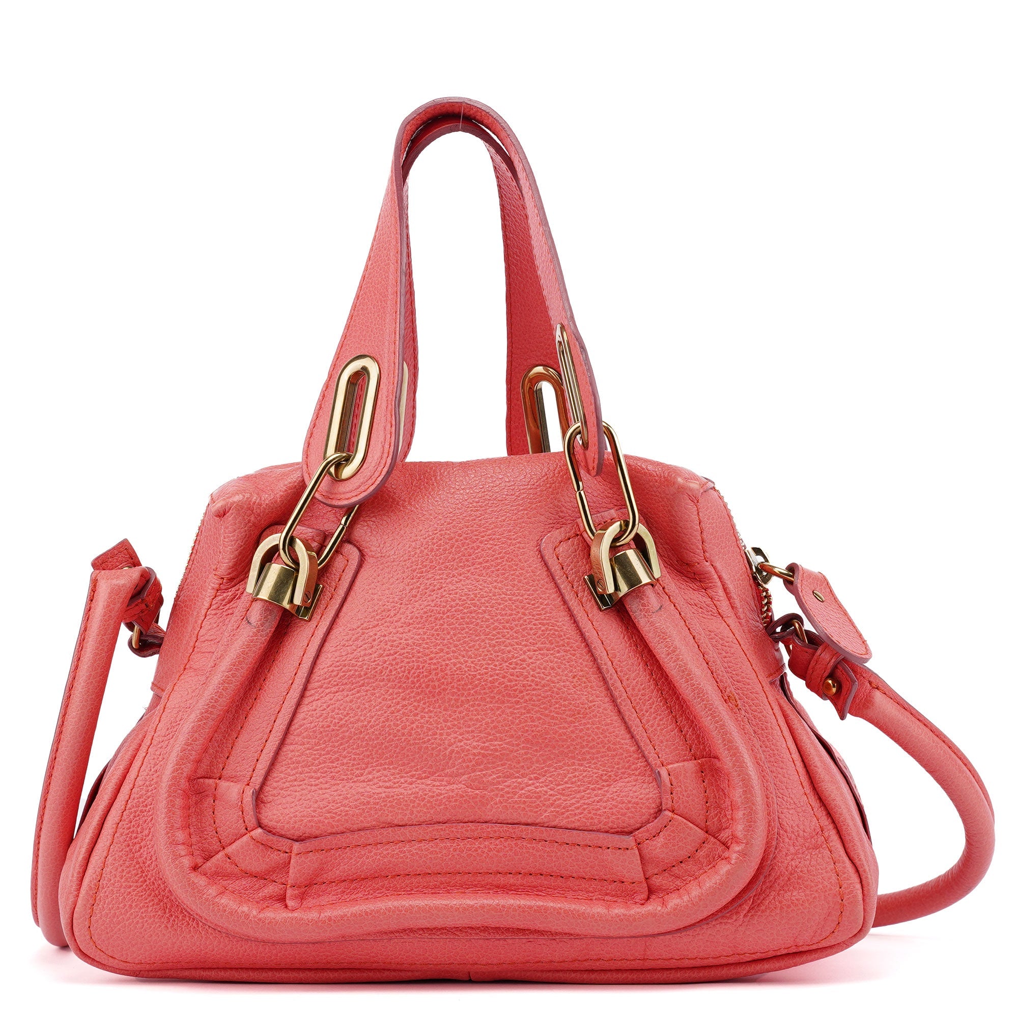 Chloé Pink Leather Paraty 2-Way Shoulder Bag