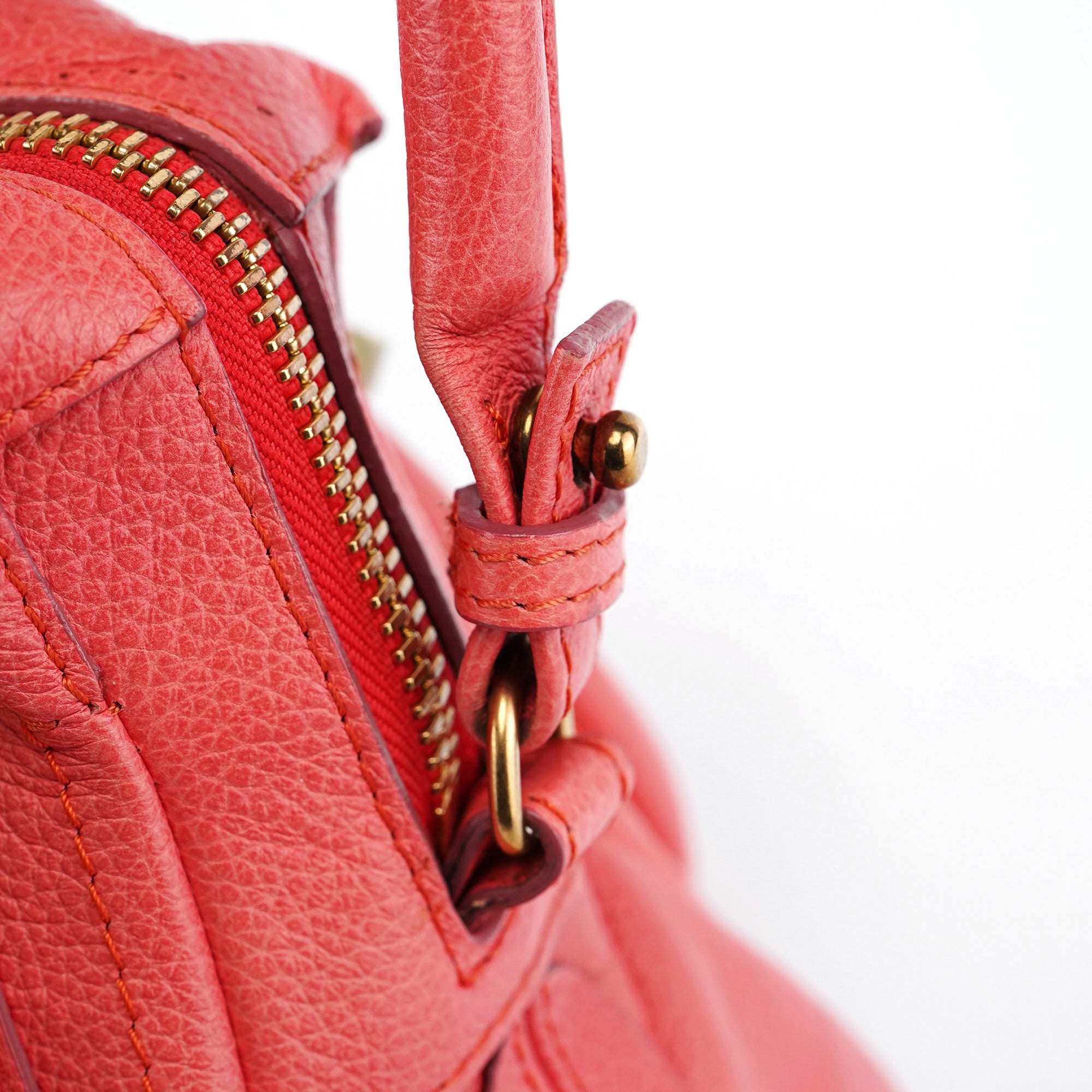 Chloé Sac deux portés Paraty en cuir rose