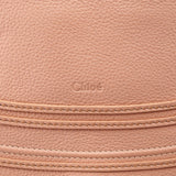 Chloé Pink Pebbled Leather Marcie Shoulder Bag