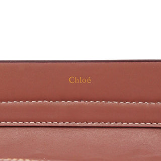 Chloé Pink Purple Leather Chain Handbag