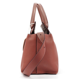 Chloé Pink Purple Leather Chain Handbag