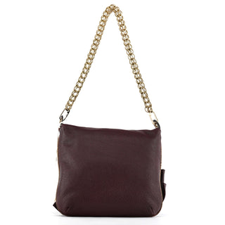 Chloe Purple Leather Bow Chain Shoulder Bag