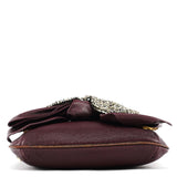 Chloe Purple Leather Bow Chain Shoulder Bag