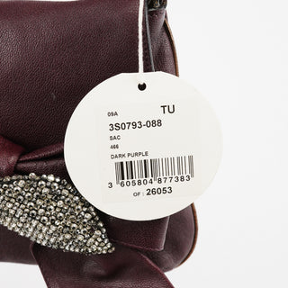Chloe Purple Leather Bow Chain Shoulder Bag