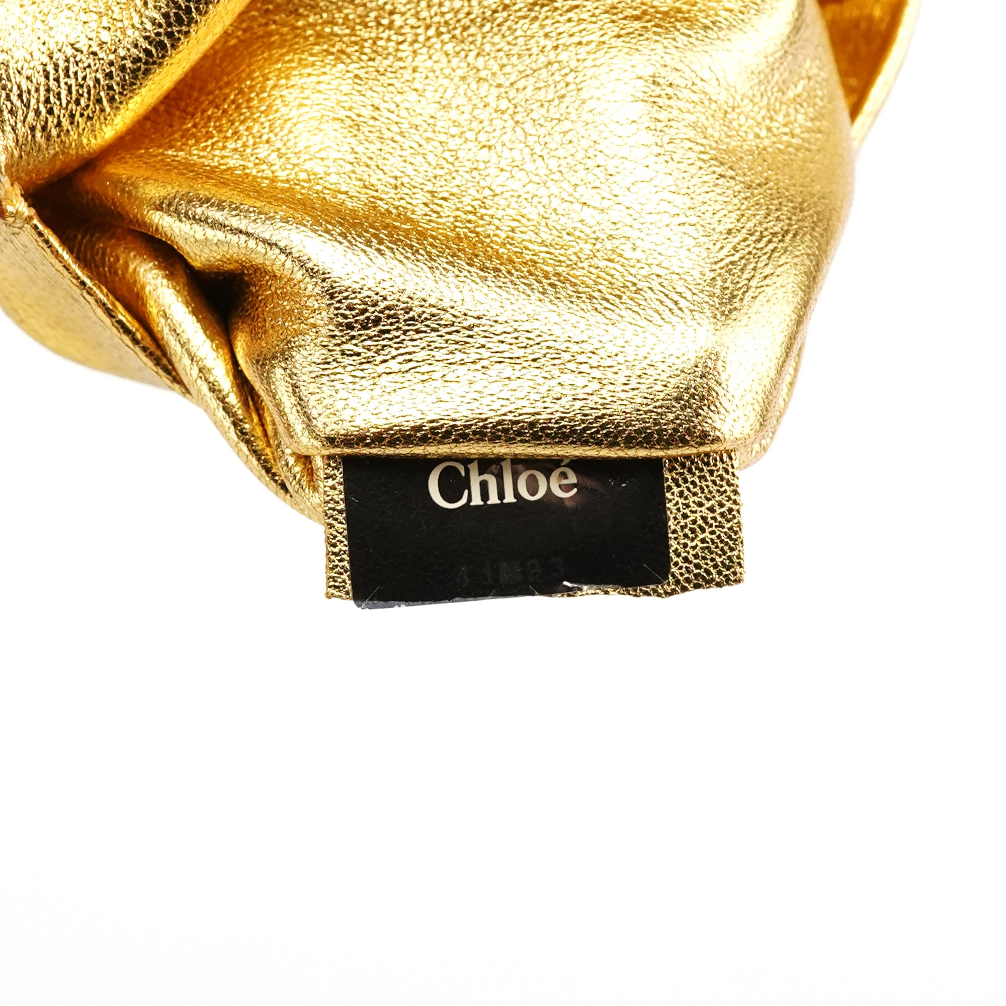 Chloe Purple Leather Bow Chain Shoulder Bag