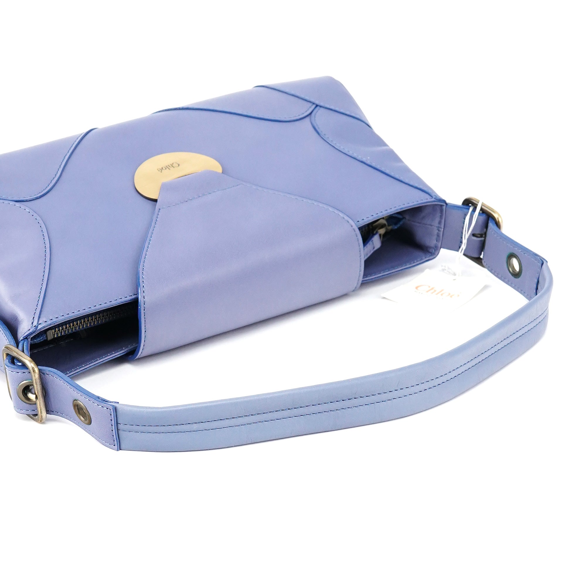 Chloé Sac porté épaule à rabat en cuir violet