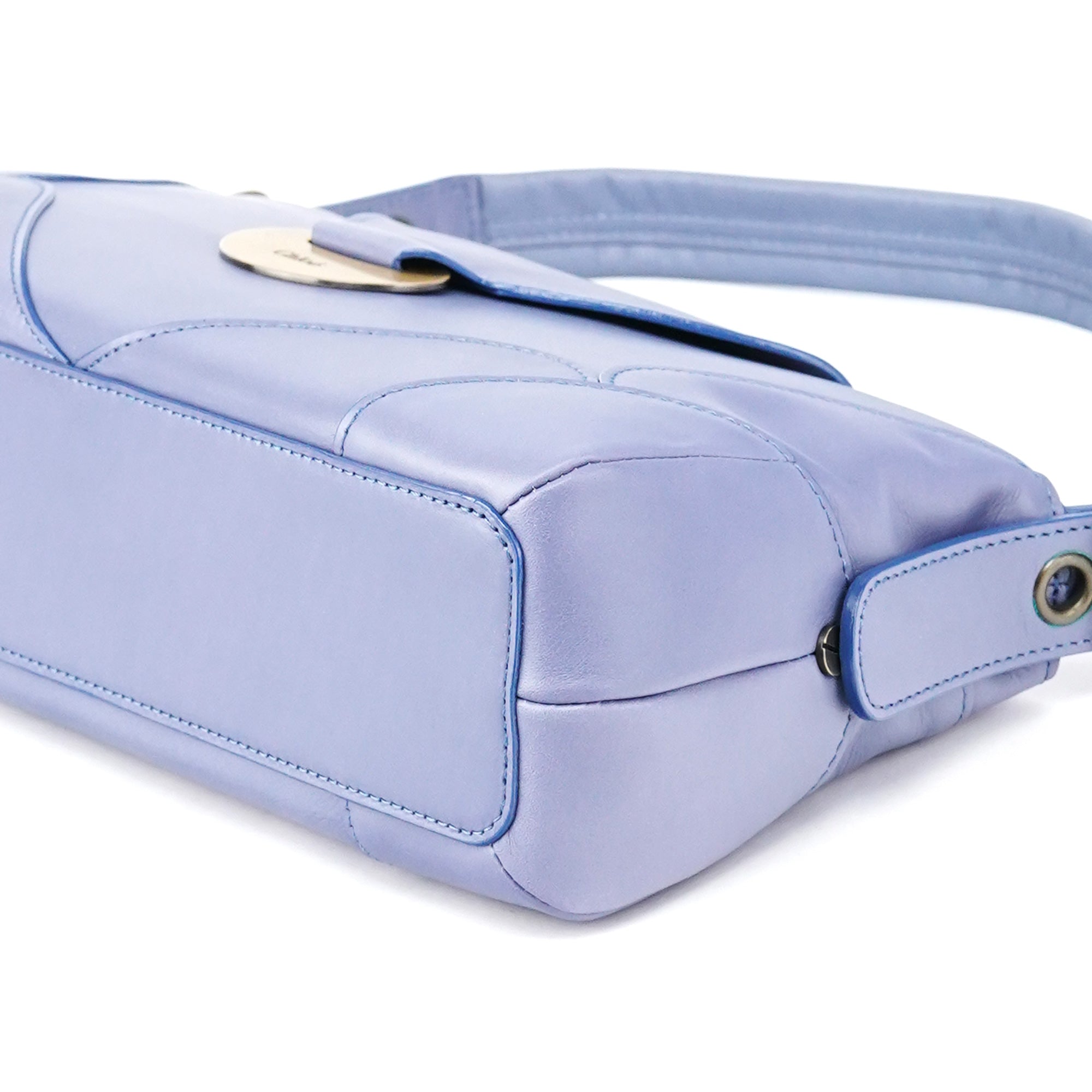 Chloé Sac porté épaule à rabat en cuir violet